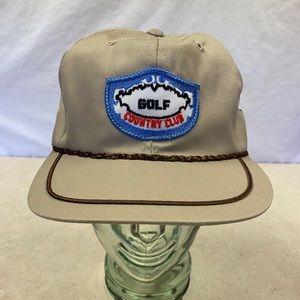 Vntg Golf Country Club Adjustable Hat Cap